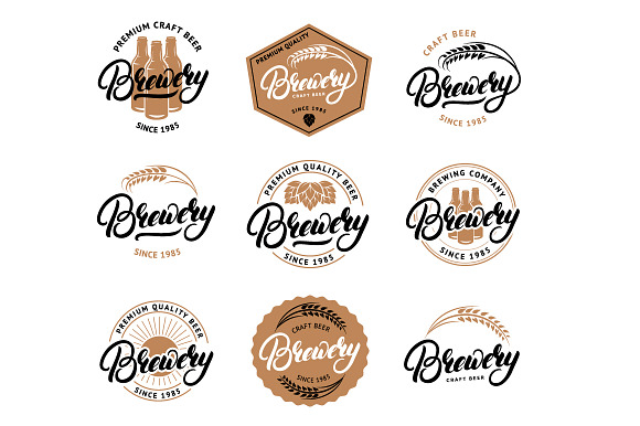 Brewery Logo Set in Logo Templates - product preview 5
