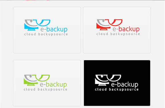 E-Backup - Template Logo in Logo Templates - product preview 1