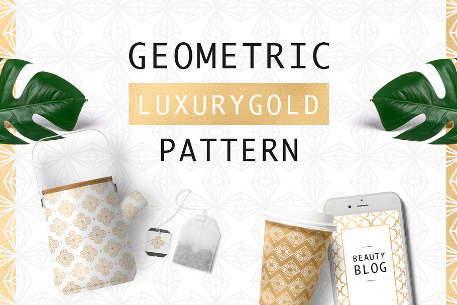 Geometric Luxurygold Pattern in Patterns - product preview 8