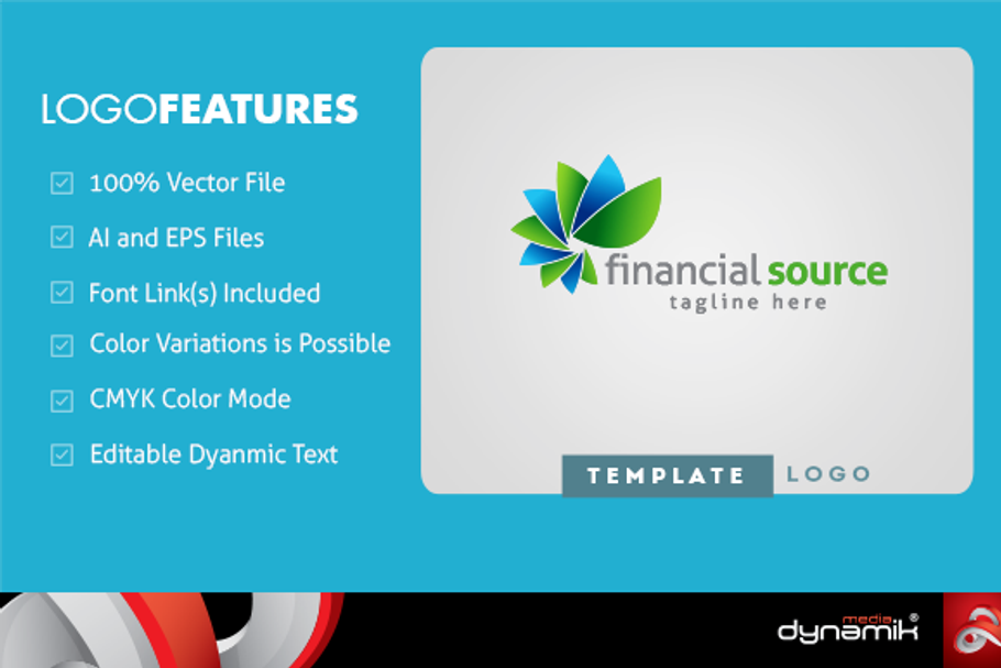Financial Source - Logo Template in Logo Templates - product preview 8
