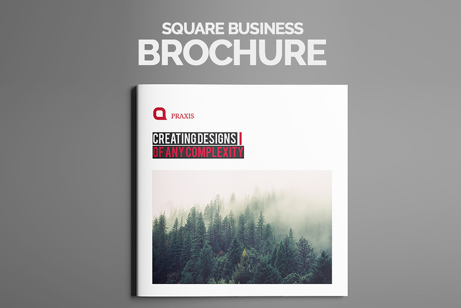 Square Business Brochure in Brochure Templates - product preview 8