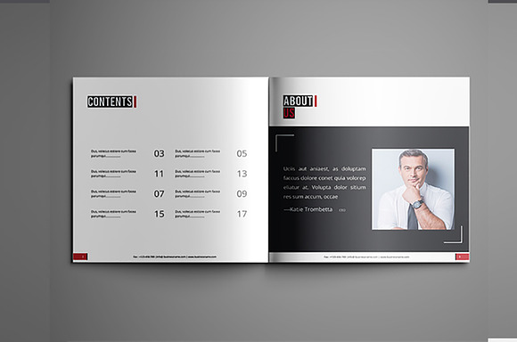 Square Business Brochure in Brochure Templates - product preview 1