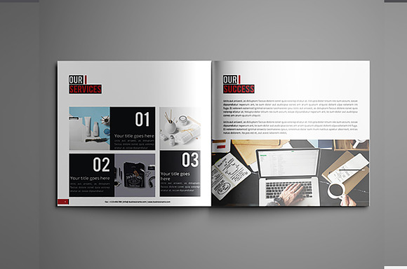 Square Business Brochure in Brochure Templates - product preview 3