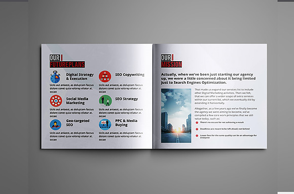 Square Business Brochure in Brochure Templates - product preview 5