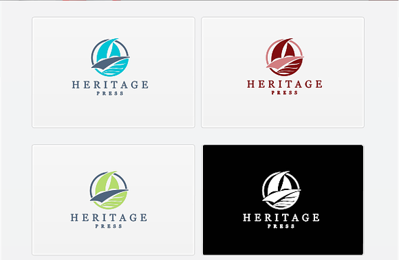 Heritage Press - logo Template in Logo Templates - product preview 1
