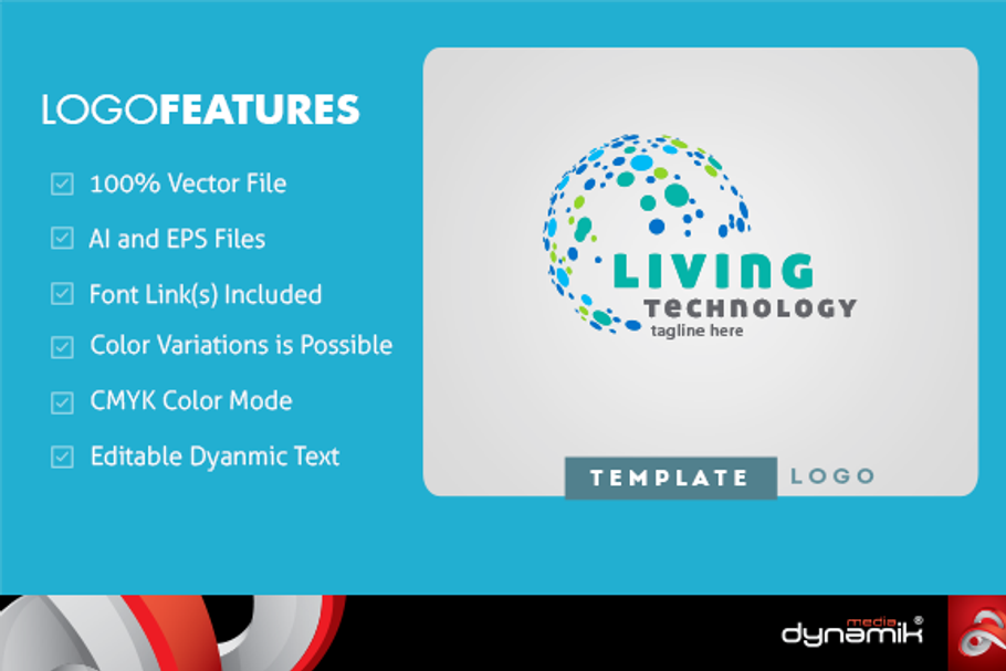 Living Technology - Logo Template in Logo Templates - product preview 8