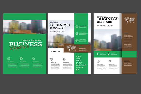 28 business brochure set in Brochure Templates - product preview 3