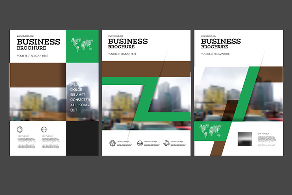 28 business brochure set in Brochure Templates - product preview 4