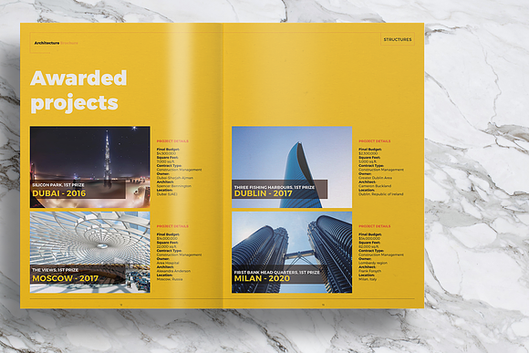 Architecture Brochure in Brochure Templates - product preview 6
