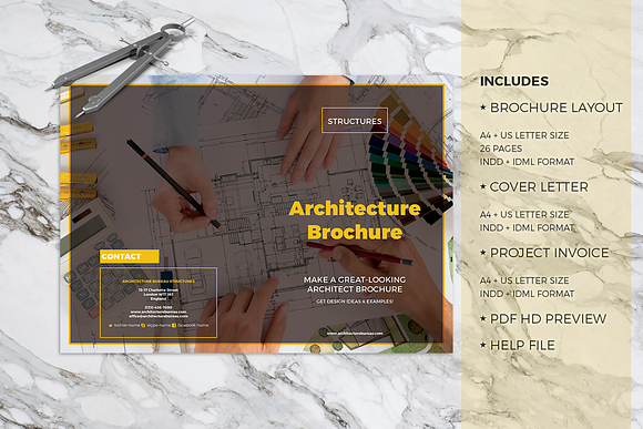 Architecture Brochure in Brochure Templates - product preview 16