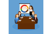 Office teamwork board chart graphic documents