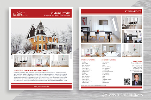 Real Estate Flyer Template No.10 in Flyer Templates - product preview 1