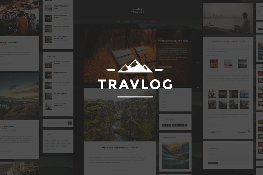 Travlog - A Traveler Blogging Theme in WordPress Blog Themes - product preview 8