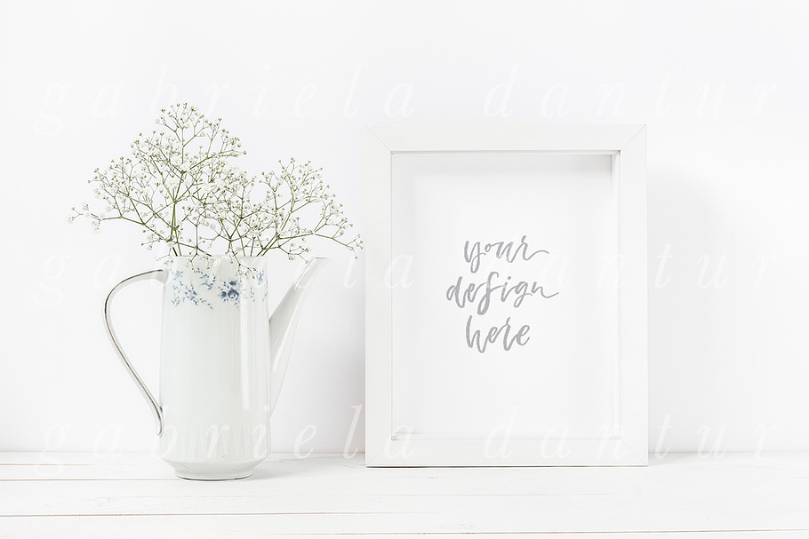 Vintage Styled Stock Frame Mockup in Print Mockups - product preview 8