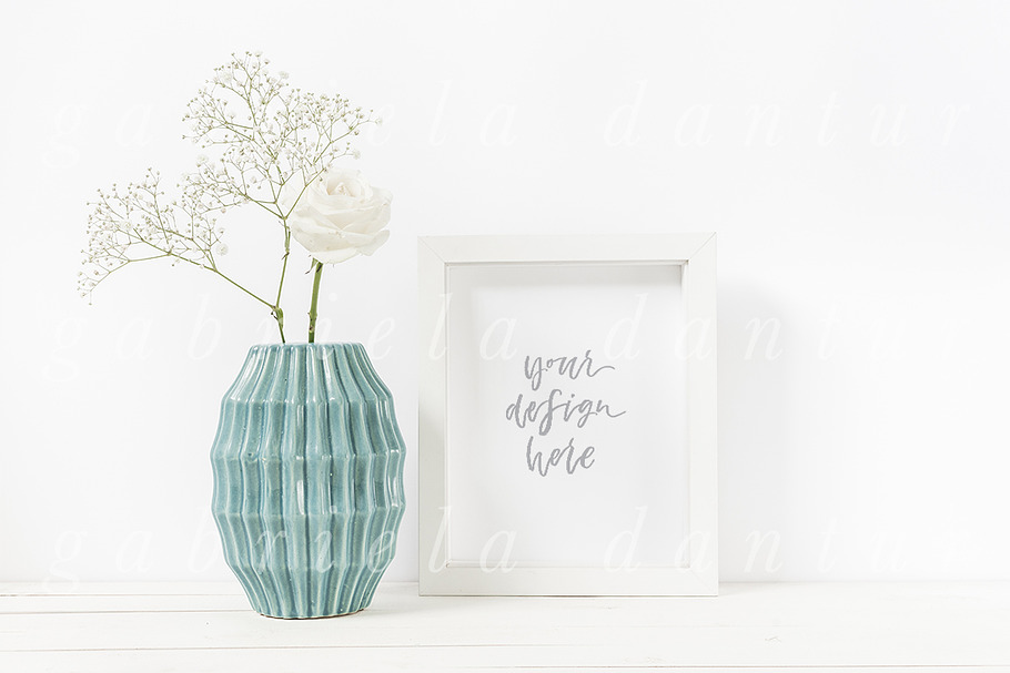 Styled Stock Frame Mockup Floral in Print Mockups - product preview 8