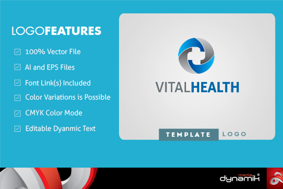 Vital Health - Logo Template in Logo Templates - product preview 8