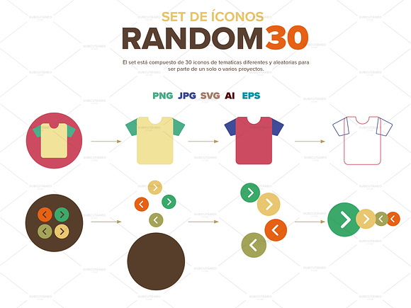 RANDOM 30 Icon Set in Kawaii Emoticons - product preview 1