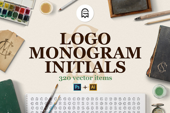 Logo Monogram Initials in Logo Templates - product preview 7