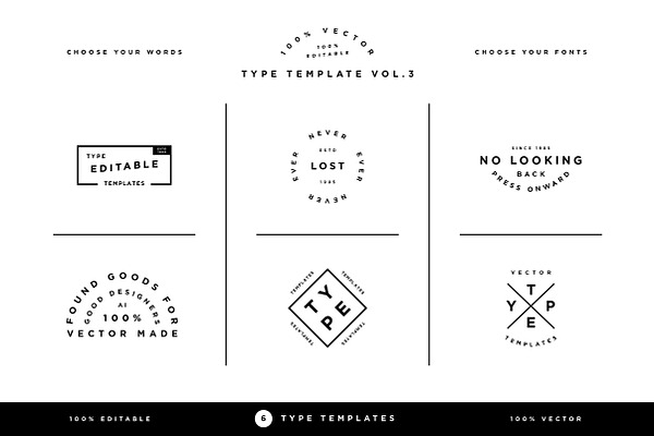 Type Template Vol. 3