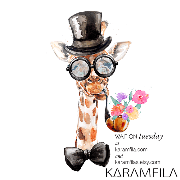 Giraffes in Illustrations - product preview 1