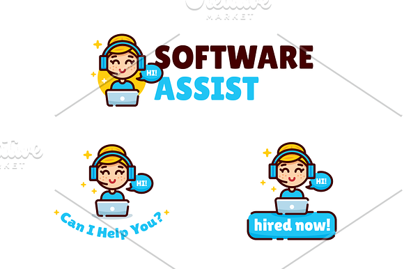 Lil Helper - little helper logo in Logo Templates - product preview 2