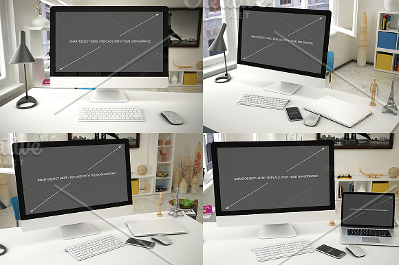 New iMac Mockup 14 poses in Mobile & Web Mockups - product preview 2