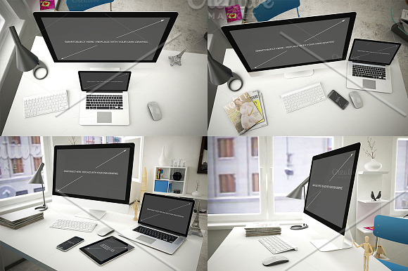 New iMac Mockup 14 poses in Mobile & Web Mockups - product preview 3