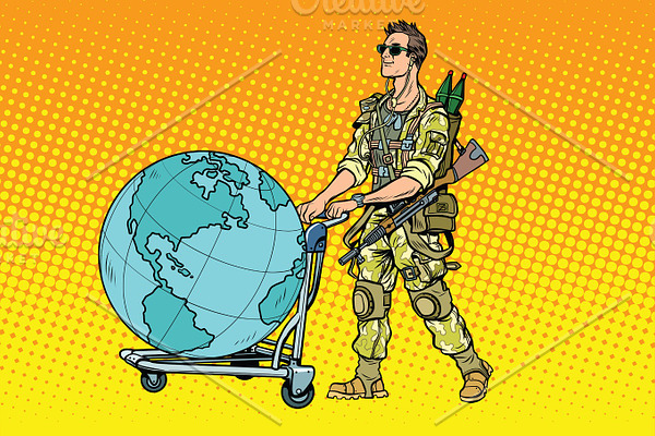 Military tourism, the mercenary with a cart Earth