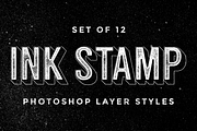 Ink Stamp Photoshop layer styles