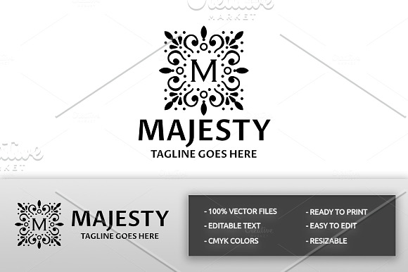 Majesty (Letter M) Logo in Logo Templates - product preview 1