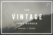 The Vintage Font Bundle 