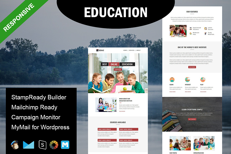 EDUCATION- Responsive Email Template in Mailchimp Templates - product preview 8