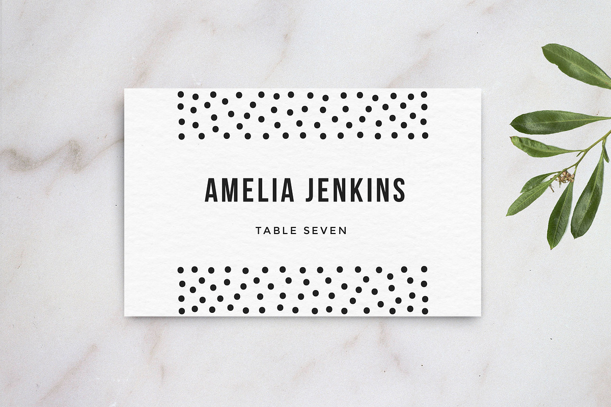 Wedding Table Name Card Template in Card Templates - product preview 8