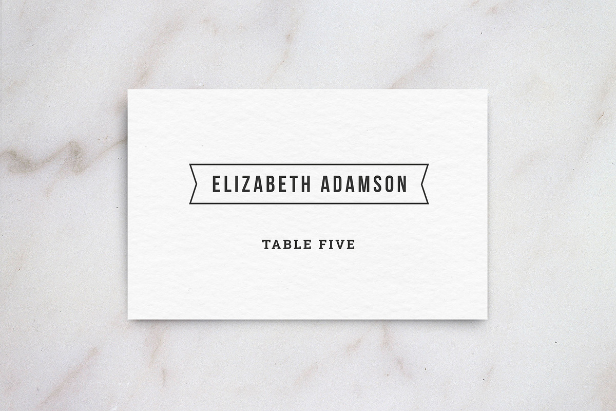Wedding Table Place Card Template in Card Templates - product preview 8