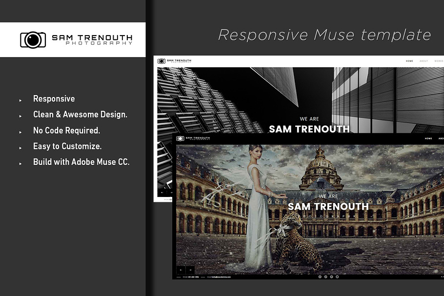 Photography Adobe MUSE Template in Website Templates - product preview 8