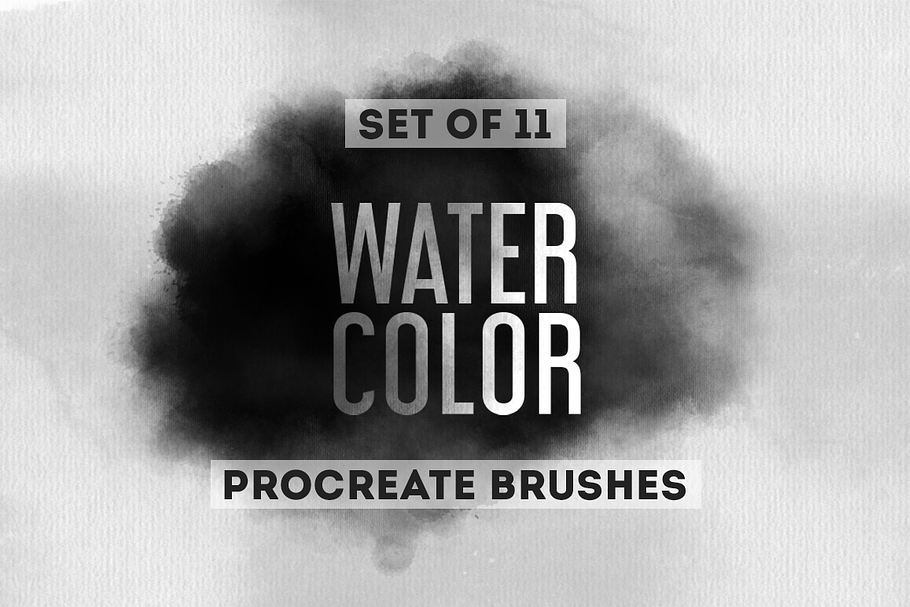 Watercolor Procreate Brushes in Photoshop Brushes - product preview 8