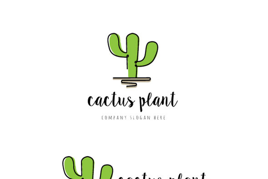 Cactus Plant Logo in Logo Templates - product preview 8