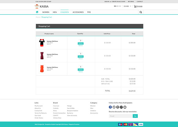 Kassa E-Commerce PSD Tempalte in Mobile & Web Mockups - product preview 4