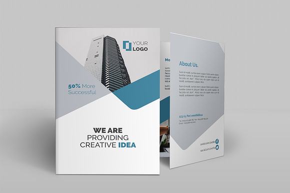 Business Bi Fold Brochure in Brochure Templates - product preview 4