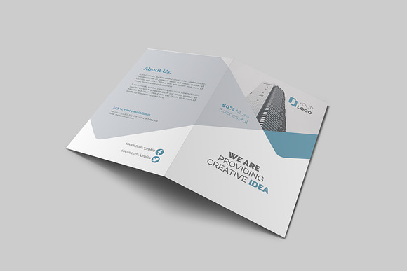 Business Bi Fold Brochure in Brochure Templates - product preview 6
