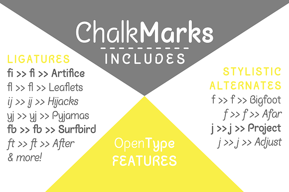 Chalk Marks sans serif font in Chalkboard Fonts - product preview 1