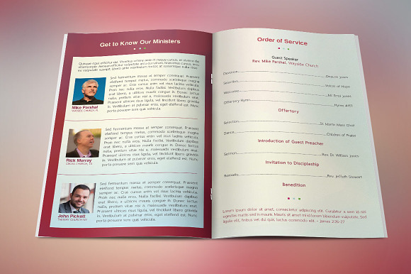 Gospel Crusade Program Template in Brochure Templates - product preview 1