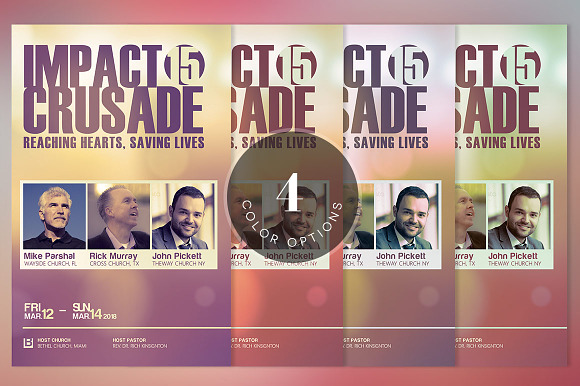 Gospel Crusade Program Template in Brochure Templates - product preview 4