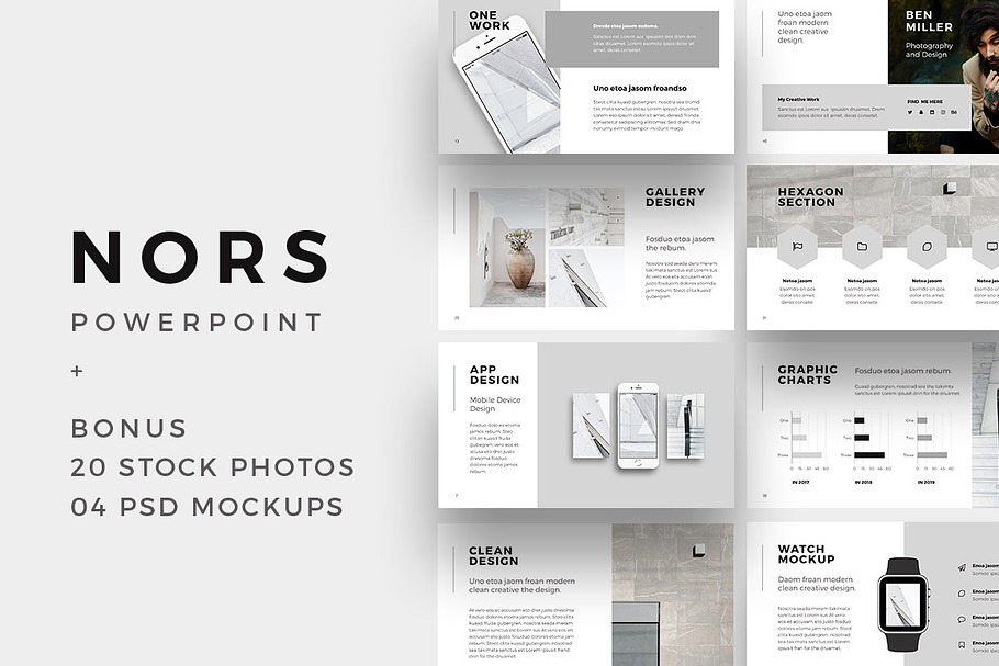 NORS Powerpoint Template + Big Bonus in PowerPoint Templates - product preview 8