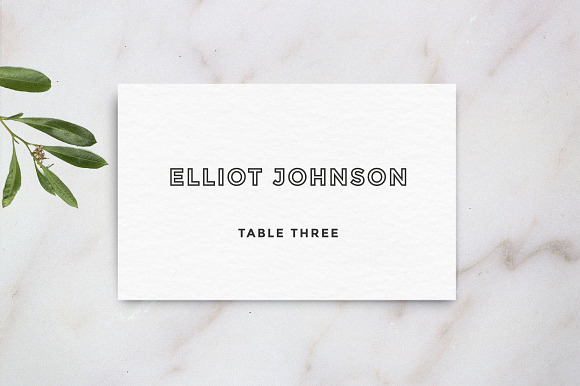 Wedding Table Place Card Template in Card Templates - product preview 1