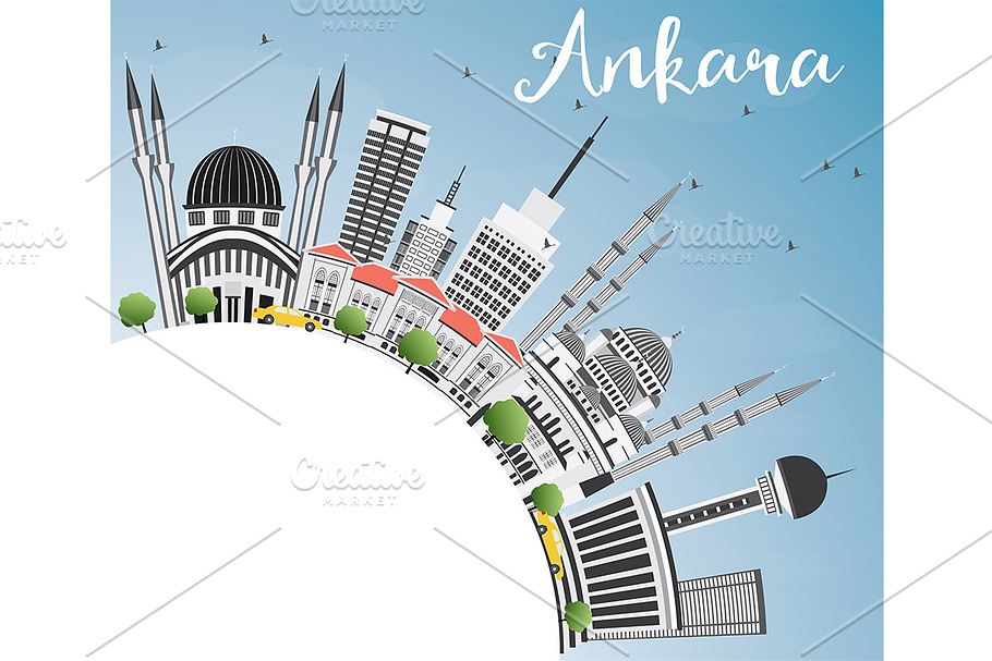 Ankara Skyline in Illustrations - product preview 8
