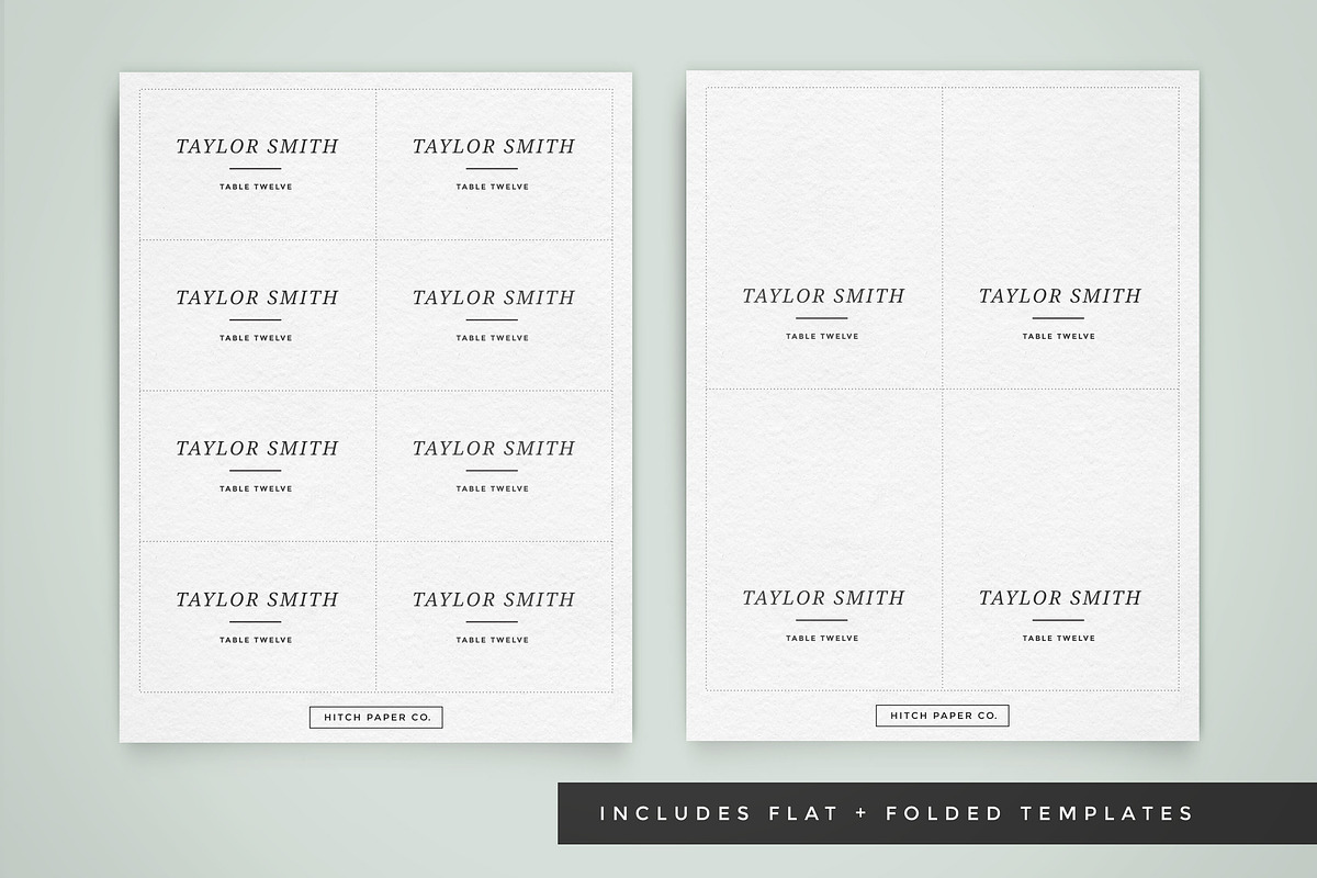 Wedding Table Place Card Template in Card Templates - product preview 8