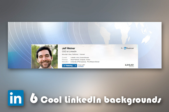 6 Cool business LinkedIn backgrounds in Social Media Templates - product preview 4