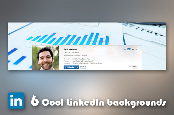 6 Cool business LinkedIn backgrounds in Social Media Templates - product preview 5