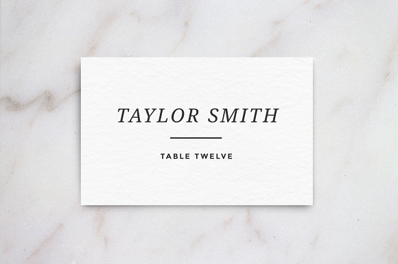 Wedding Table Place Card Template in Card Templates - product preview 1